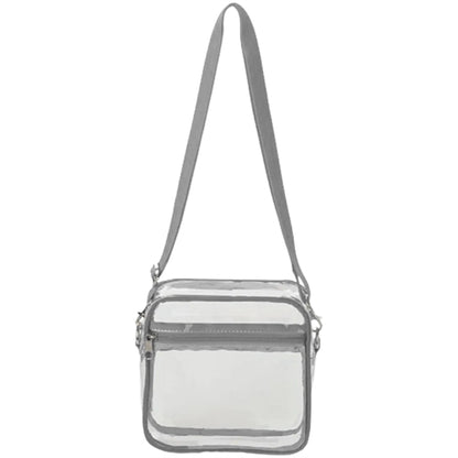 Stadium Approved Clear PVC Transparent Crossbody Bag