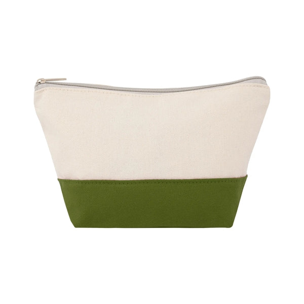 TWO-TONE CANVAS COSMETIC BAG