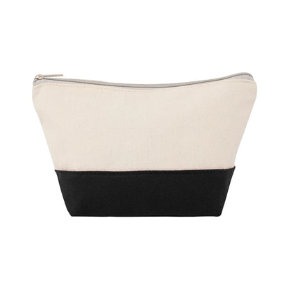 TWO-TONE CANVAS COSMETIC BAG