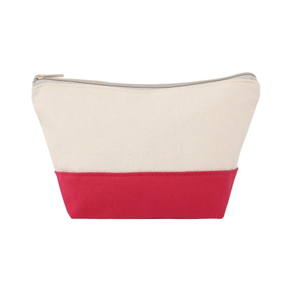 TWO-TONE CANVAS COSMETIC BAG