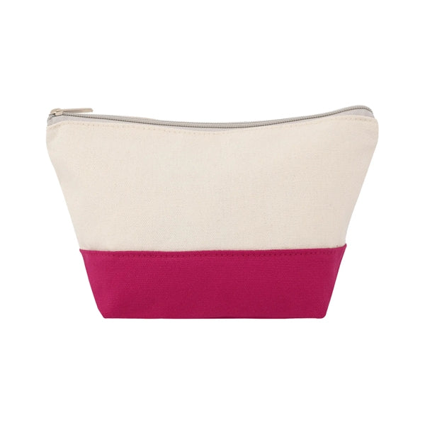 TWO-TONE CANVAS COSMETIC BAG
