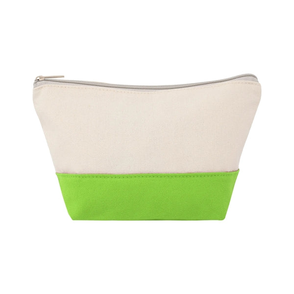 TWO-TONE CANVAS COSMETIC BAG