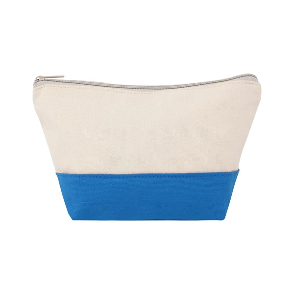TWO-TONE CANVAS COSMETIC BAG