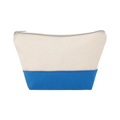 TWO-TONE CANVAS COSMETIC BAG