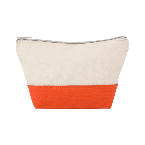 TWO-TONE CANVAS COSMETIC BAG