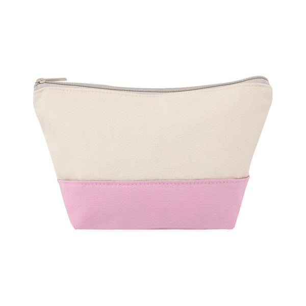 TWO-TONE CANVAS COSMETIC BAG