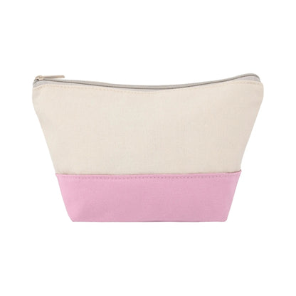 TWO-TONE CANVAS COSMETIC BAG