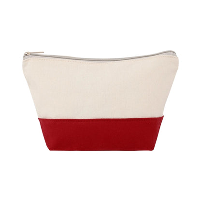 TWO-TONE CANVAS COSMETIC BAG