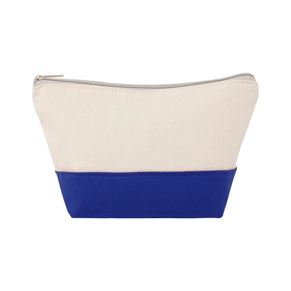 TWO-TONE CANVAS COSMETIC BAG