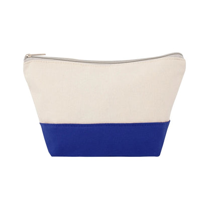 TWO-TONE CANVAS COSMETIC BAG