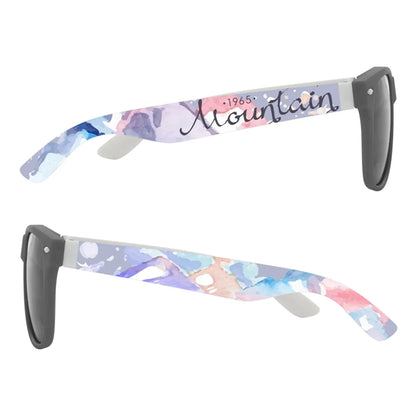 Full Color Colorblock Malibu Sunglasses