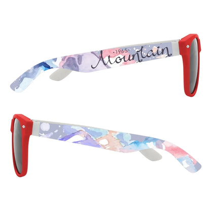 Full Color Colorblock Malibu Sunglasses