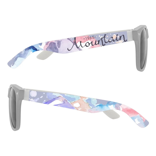 Full Color Colorblock Malibu Sunglasses