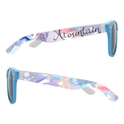 Full Color Colorblock Malibu Sunglasses