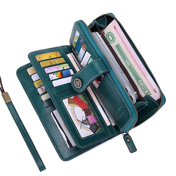 Women's Wallet Leather Trifold Card Holder