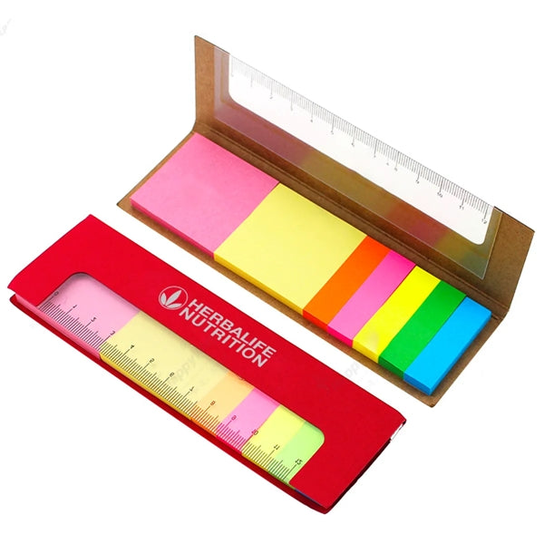 Self-Stick Note Box Sets With Ruler