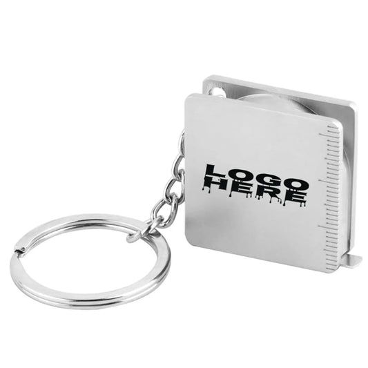 Mini Full Metal Measure Tape Keychain