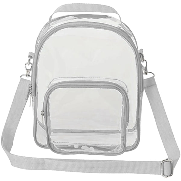 Clear PVC Crossbody Stadium Shoulder Sports Pack Tote Bag