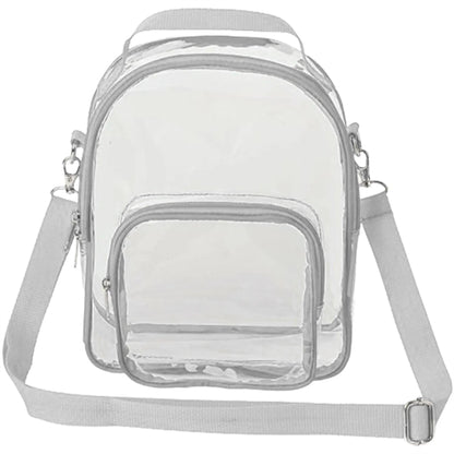 Clear PVC Crossbody Stadium Shoulder Sports Pack Tote Bag