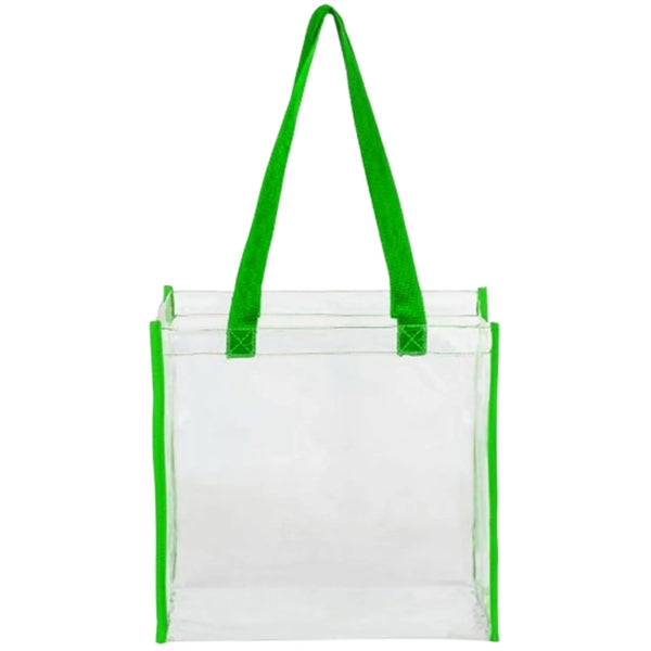PVC Transparent Stadium Approved Clear Tote Bag (12"X12"X6")