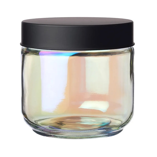Luminous 23 oz. Iridescent Glass Storage Jar