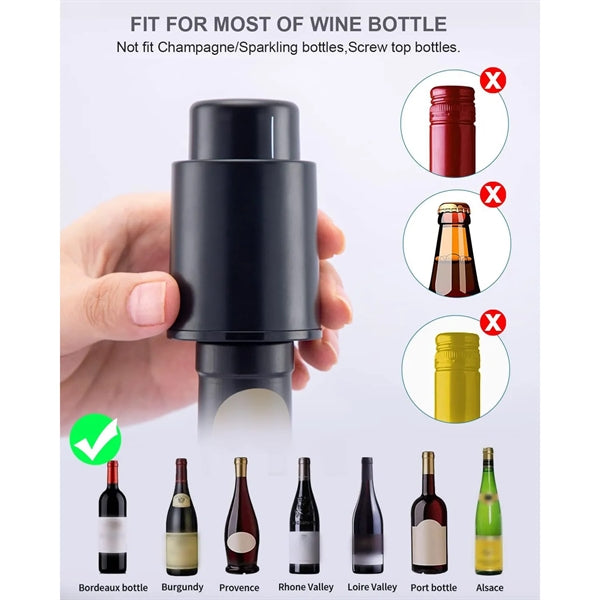 Wine Preserver With Time Scale Record Bottle Stoppers