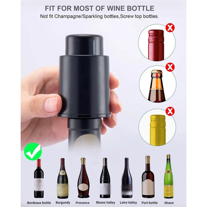 Wine Preserver With Time Scale Record Bottle Stoppers