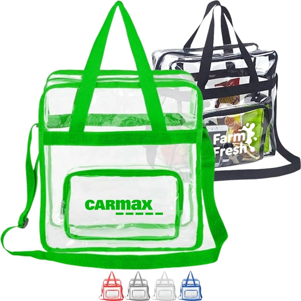 Stadium Approved Transparent Tote Bag (11" X 12" X 6")