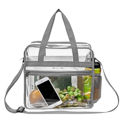 Large PVC Clear Waterproof Travel Shopping Storage Tote Bag