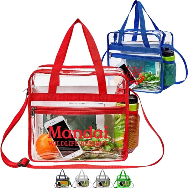 Large PVC Clear Waterproof Travel Shopping Storage Tote Bag