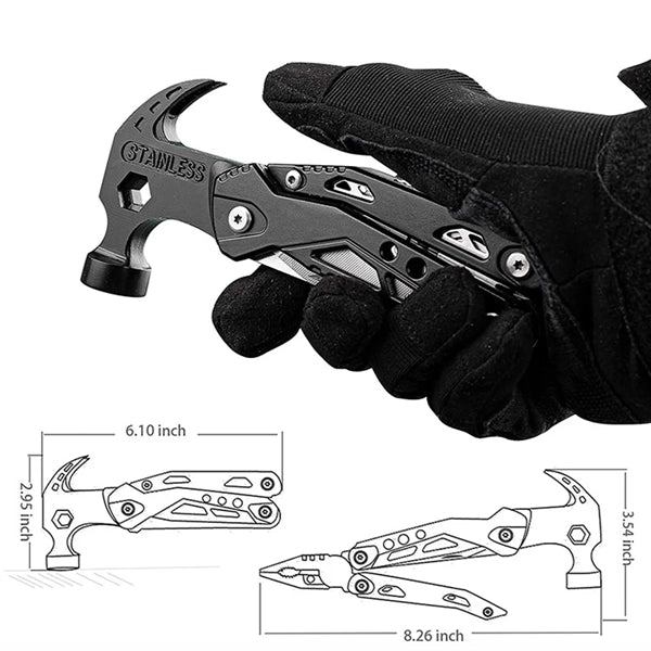 14 in 1 All One Multitool Hammer Folding Survival Tool