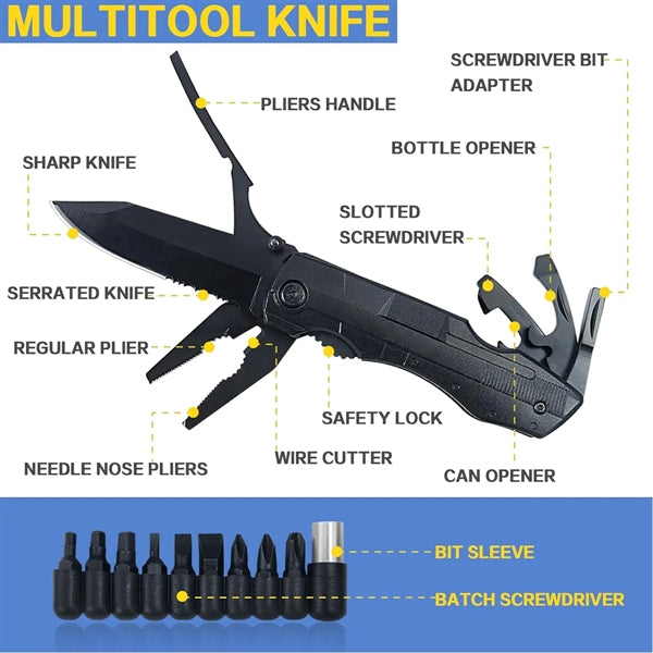 Multifunction Tactical Knives with Pliers Screwdrivers