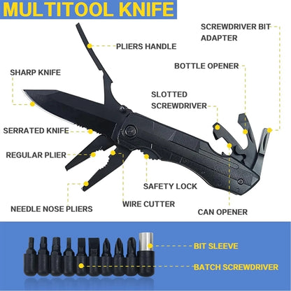 Multifunction Tactical Knives with Pliers Screwdrivers