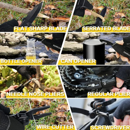 Multifunction Tactical Knives with Pliers Screwdrivers