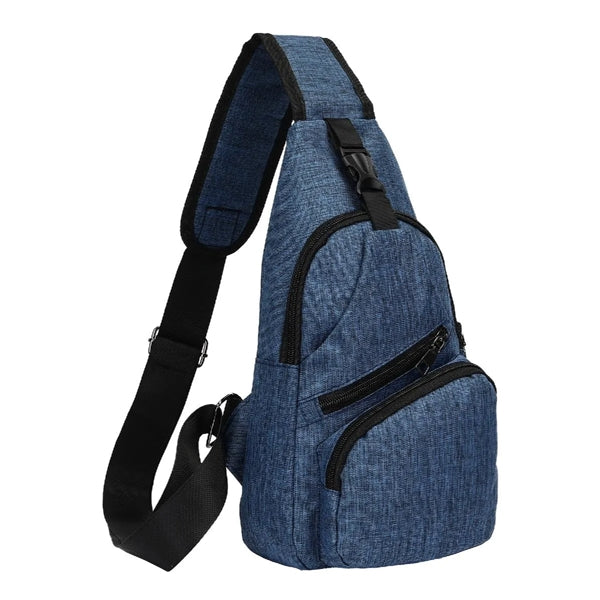 POLYESTER SLING BAG BACKPACK ( 6.5" x 12.5" x 2.5" )