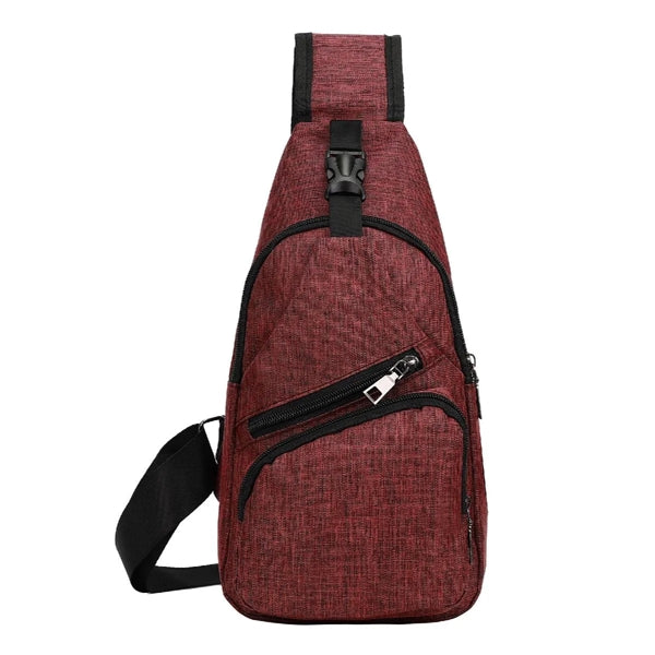 POLYESTER SLING BAG BACKPACK ( 6.5" x 12.5" x 2.5" )