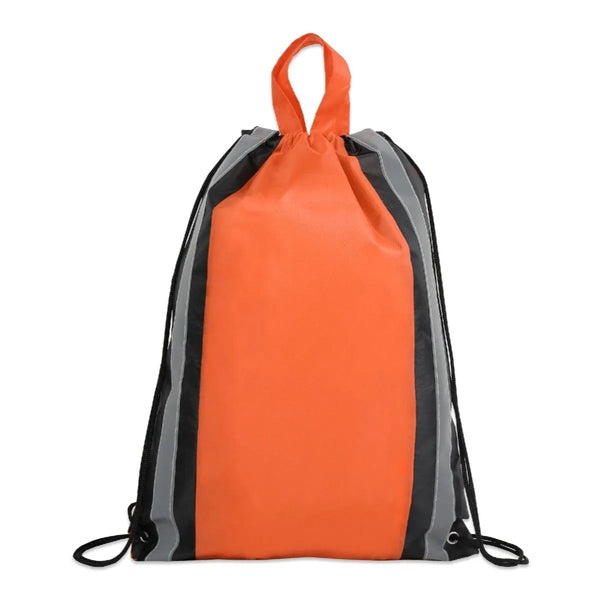 REFLECTIVE SAFETY DRAWSTRING BACKPACK