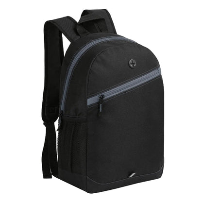 SIMPLE SCHOOL BACKPACK W/ COLOR ZIPPER STRIPE