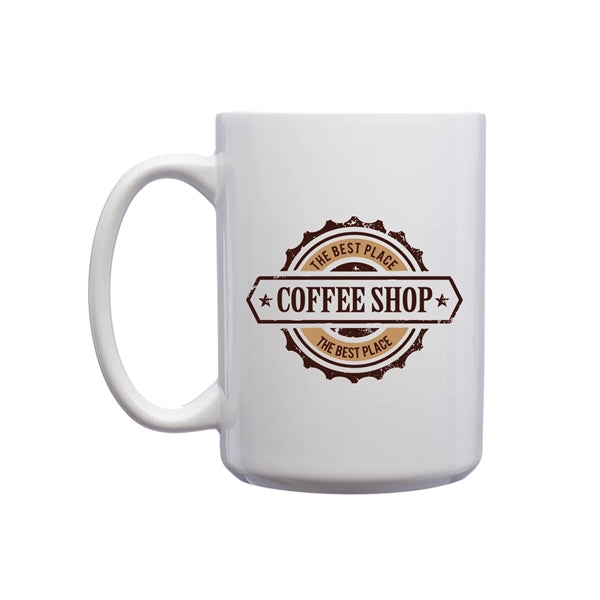 Ceramic Full Color Photo Sublimation Mug, 15 oz.