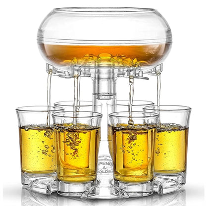 6 Shot Glass Dispenser And Holder