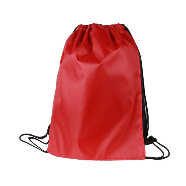 DRAWSTRING SPORTPACK BAG WITH OVERLAPPING CAPE