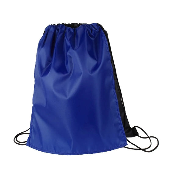 DRAWSTRING SPORTPACK BAG WITH OVERLAPPING CAPE