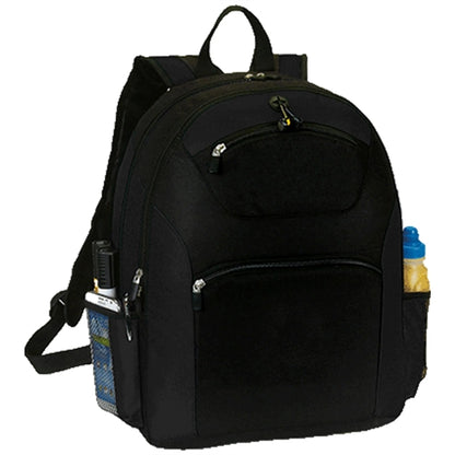 Multi-Compartment Laptop Backpack w/ Earphone Outlet 13"x17"