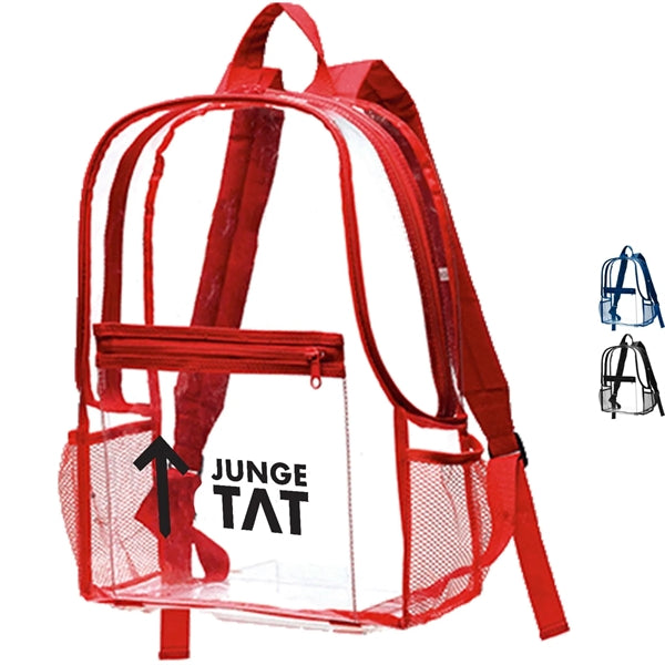 Translucent Trek Clear Backpack 12" x 16" x 5"