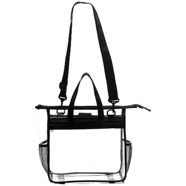 Multi-Clear Convertible Tote & Messenger Backpack 12"x12"x6"