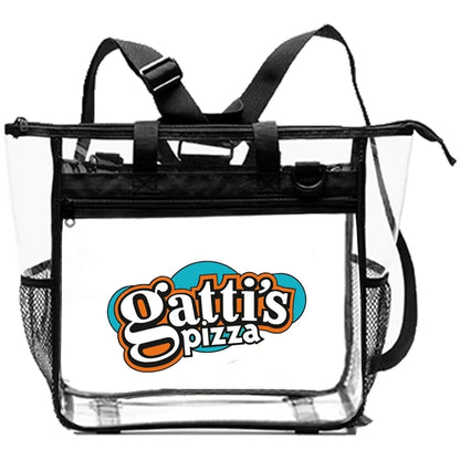 Multi-Clear Convertible Tote & Messenger Backpack 12"x12"x6"