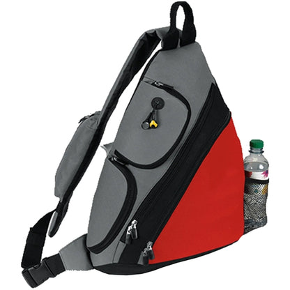 Premium Sporty Sling Crossbody Backpack w/ Earphone Outlet