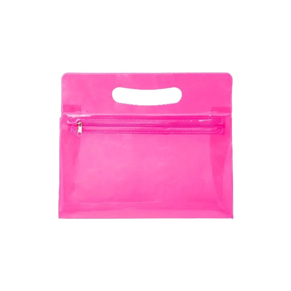 TRANSLUCENT ( SEMI-TRANSPARENT ) VINYL VANITY BAG