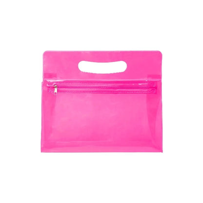 TRANSLUCENT ( SEMI-TRANSPARENT ) VINYL VANITY BAG