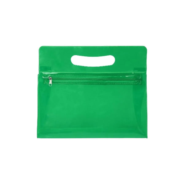 TRANSLUCENT ( SEMI-TRANSPARENT ) VINYL VANITY BAG